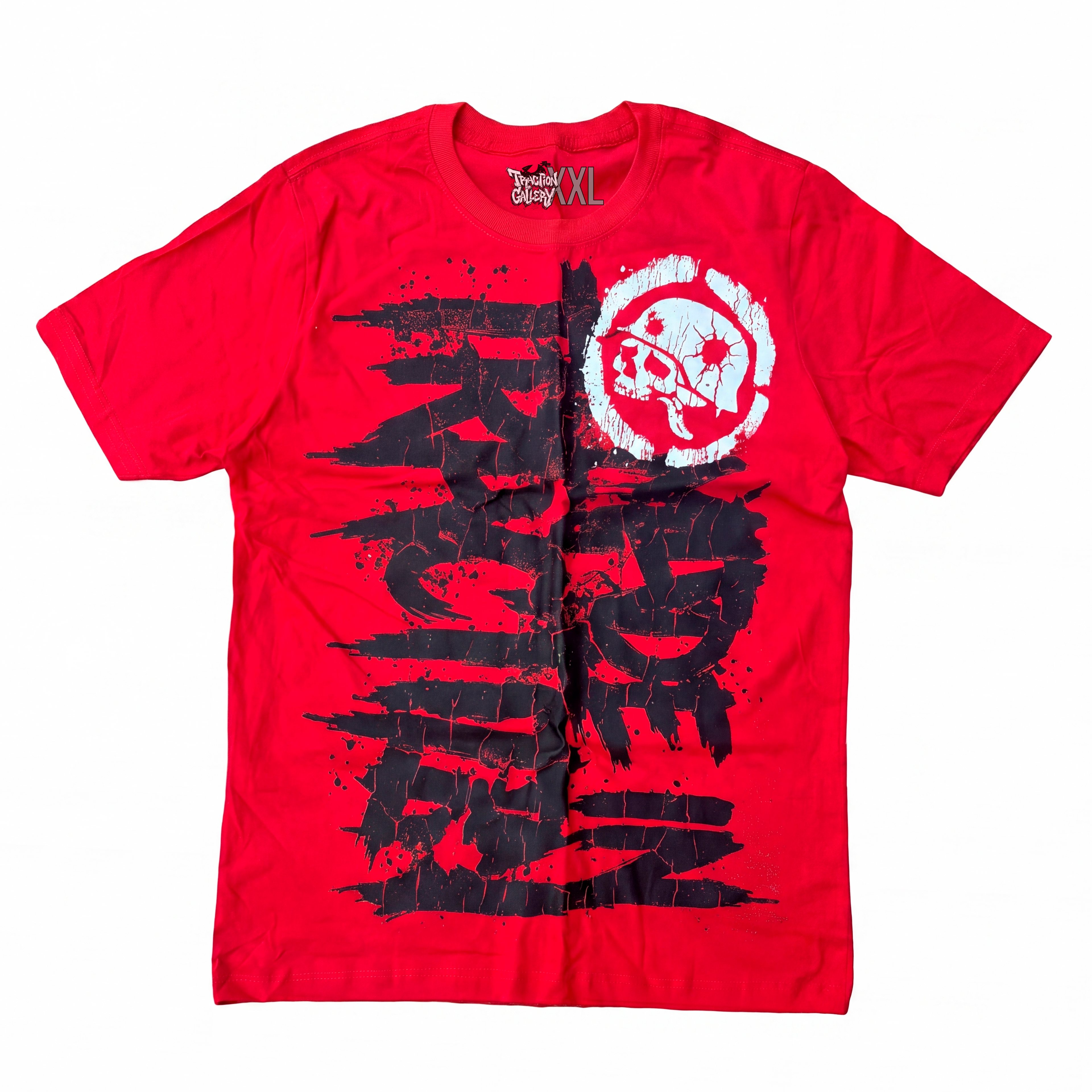 CAMISETA REGULAR “MADE IN TRACTION” RELEITURA METAL MULISHA ALGODÃO PENTEADO (AUTENTICA)