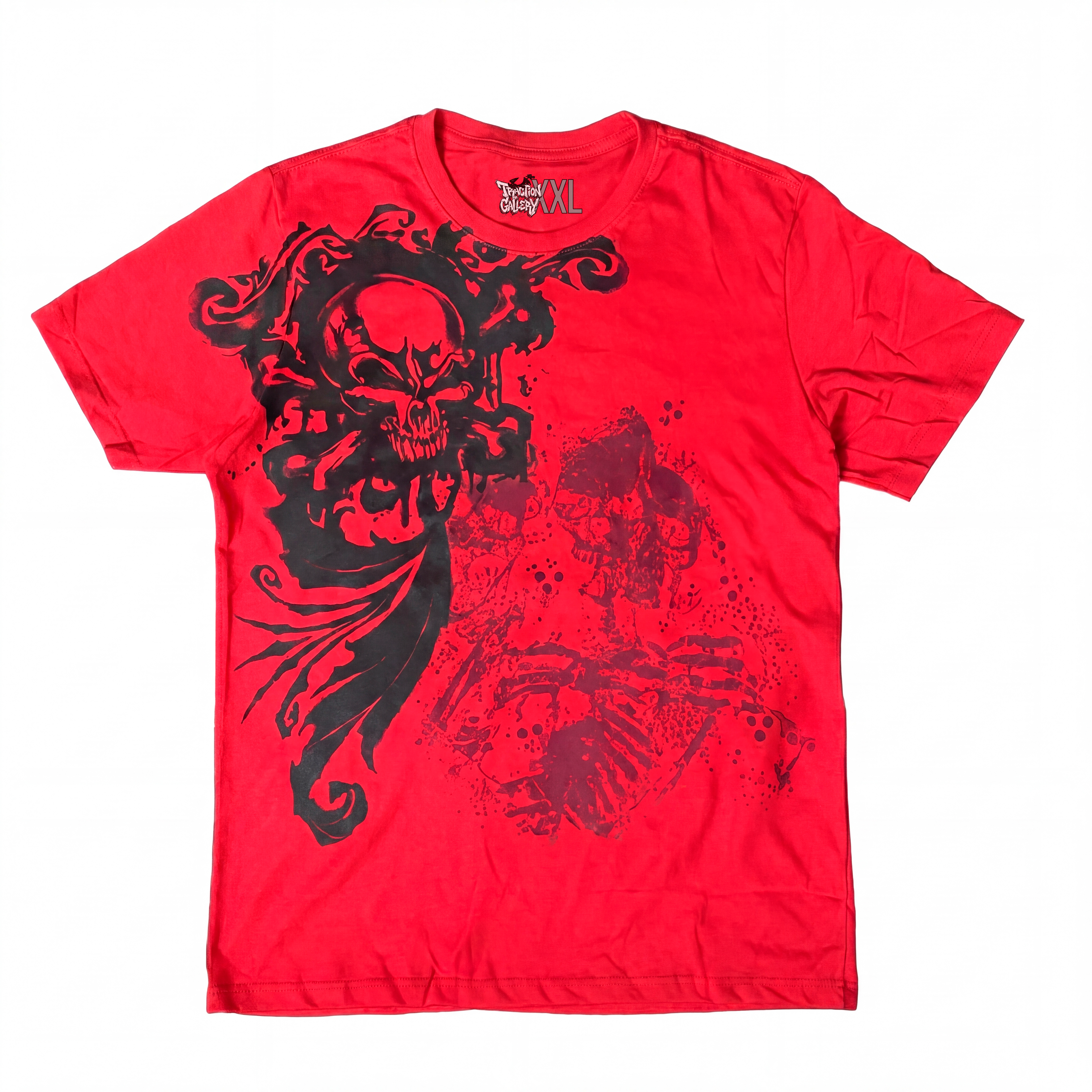 CAMISETA REGULAR “RED RAGE” RELEITURA ARCHAIC ALGODÃO PENTEADO (mais ou menos cópia)