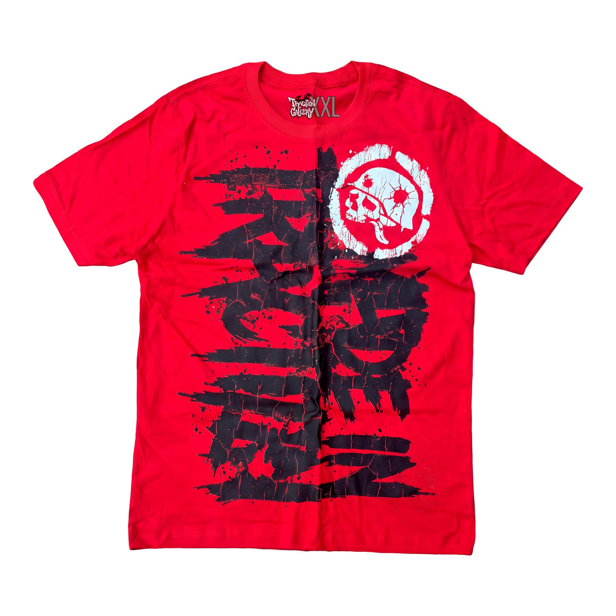 CAMISETA REGULAR “MADE IN TRACTION” RELEITURA METAL MULISHA ALGODÃO PENTEADO (AUTENTICA)